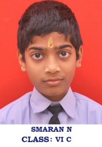 GREAT EFFORT AND A SOLID PERFORMANCE BY N SMARAN SECURING 17 TH PLACE IN THE STATE LEVEL CHESS TOURNAMENT